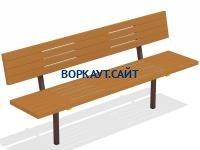 Диван уличный МАФ 1608 в Рязани Диван уличный МАФ 1608 в Рязани