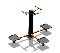 Уличный тренажер "Твистер тройной" УТ337 в Рязани Уличный тренажер "Твистер тройной" УТ337 в Рязани