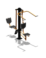 Уличный тренажер "Верхняя тяга Жим ногами" УТ322 в Рязани