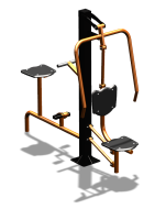 Уличный тренажер "Жим от груди Вело" УТ321 в Рязани