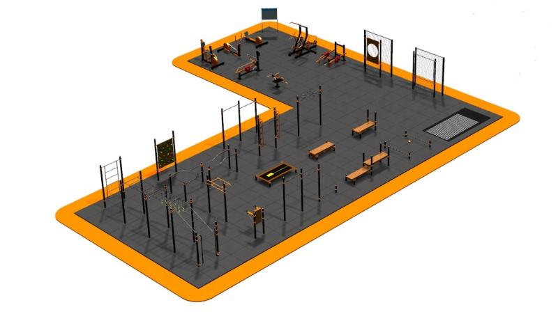 Дизайн проект спортплощадки Угловая в Рязани