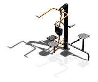 Уличный тренажер "Верхняя тяга Твистер стоя Твистер сидя" УТ336 в Рязани Уличный тренажер "Верхняя тяга Твистер стоя Твистер сидя" УТ336 в Рязани