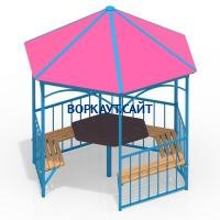 Беседка со столом и лавками МАФ 4121 в Рязани