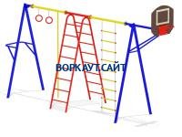 Гимнастический комплекс с баскетбольным щитом МАФ 3001 в Рязани