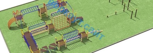 Проект спортплощадки с полосой препятствий в Рязани