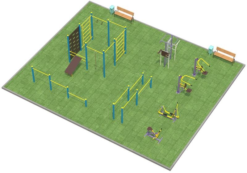 Проект спортплощадки 150 метров в Рязани в Рязани