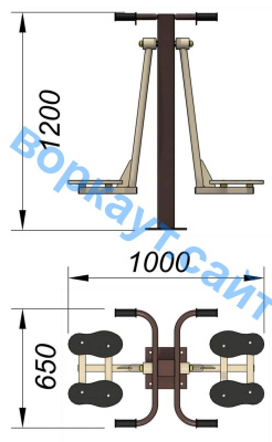 Уличный тренажер "Маятник" УТ 004 в Рязани