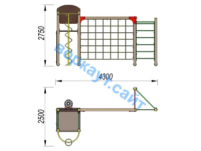 Детский спортивный комплекс Игровой ДСК 3111 в Рязани Детский спортивный комплекс Игровой ДСК 3111 в Рязани