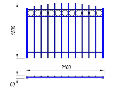 Ограждение спортивной площадки МАФ 5005 в Рязани