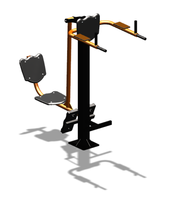 Уличный тренажер "Жим ногами Брусья Пресс" УТ329 в Рязани