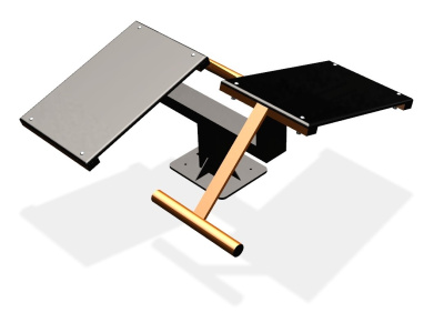 Уличный тренажер  "Скамья для пресса двойная"   УТ213 в Рязани