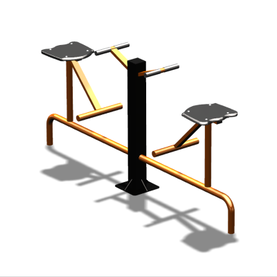 Уличный тренажер  "Твистер сидя двойной"   УТ216 в Рязани