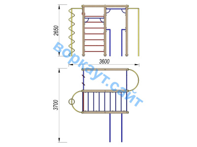 Детский спортивный комплекс Гимнастический ДСК 3107 в Рязани