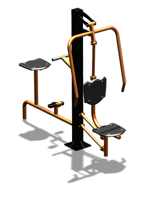 Уличный тренажер "Жим от груди Вело" УТ321 в Рязани