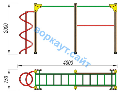 Детский спортивный комплекс ДСК 3104 в Рязани