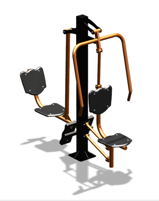 Уличный тренажер "Жим от груди Жим ногами" УТ304 в Рязани