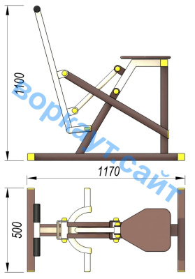 Уличный тренажер "Наездник " УТ 006 в Рязани