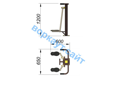 Уличный тренажер Атлетический комплекс УТ 010 в Рязани