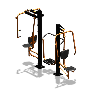 Уличный тренажер "Жим от себя Шагомер Баттерфляй" УТ303 в Рязани