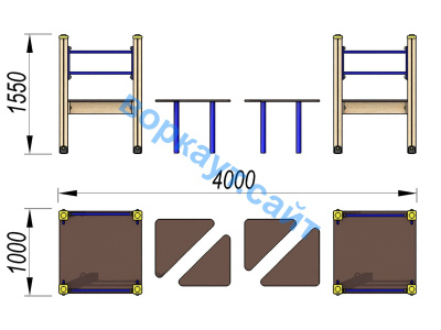 Детский спортивный комплекс Мостик ДСК 3114 в Рязани