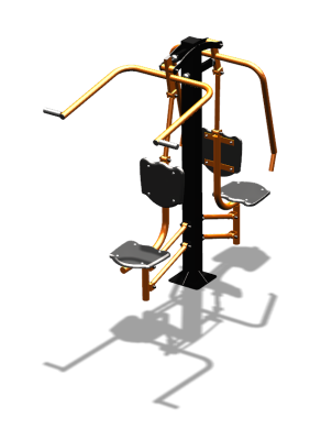 Уличный тренажер "Жим от груди Верхняя тяга" УТ314 в Рязани