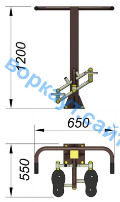 Уличный тренажер "Балансир" УТ 007 в Рязани