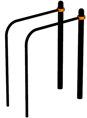 Воркаут брусья приставные ВС-39 в Рязани