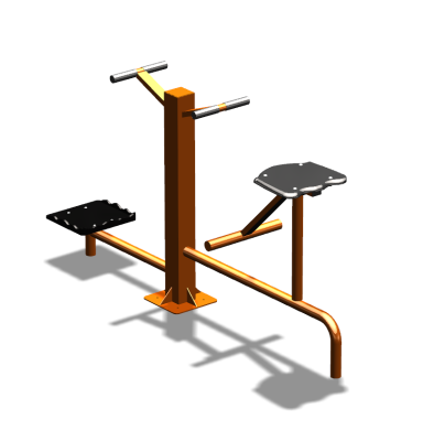 Уличный тренажер "Твистер стоя Твистер сидя" УТ323 в Рязани