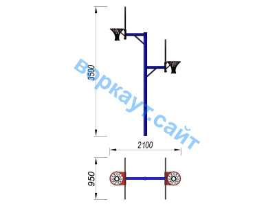 Баскетбольный щит двойной СИО 3511 в Рязани