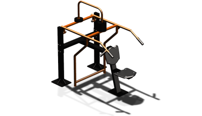 Силовой уличный тренажер  "Жим вверх сидя"  УТ403 в Рязани