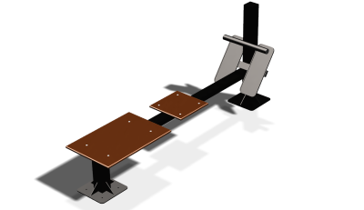 Силовой уличный тренажер  "Скамья для пресса"  УТ415 в Рязани